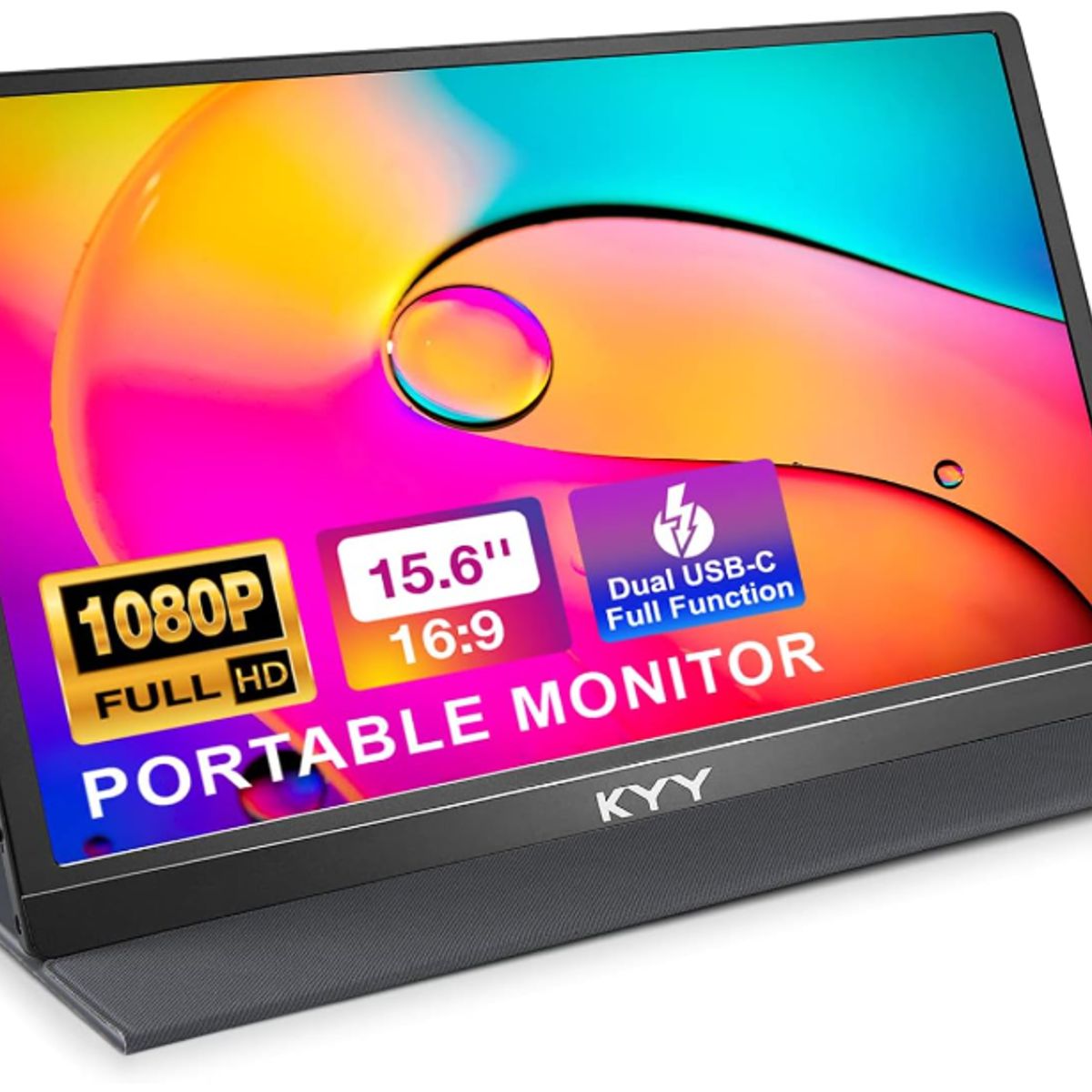 AMERICAN GENERICS - KYY Monitor portátil de 15.6 pulgadas, 1080P FHD USB-C