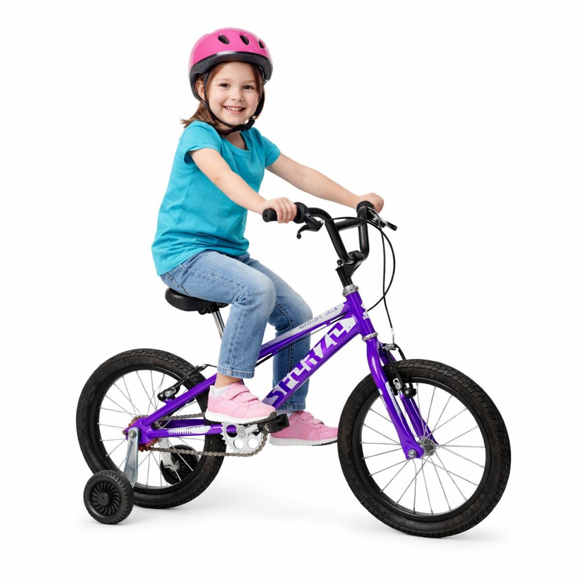 SFORZO - Bicicleta Infantil Rin 16 Con Auxiliares