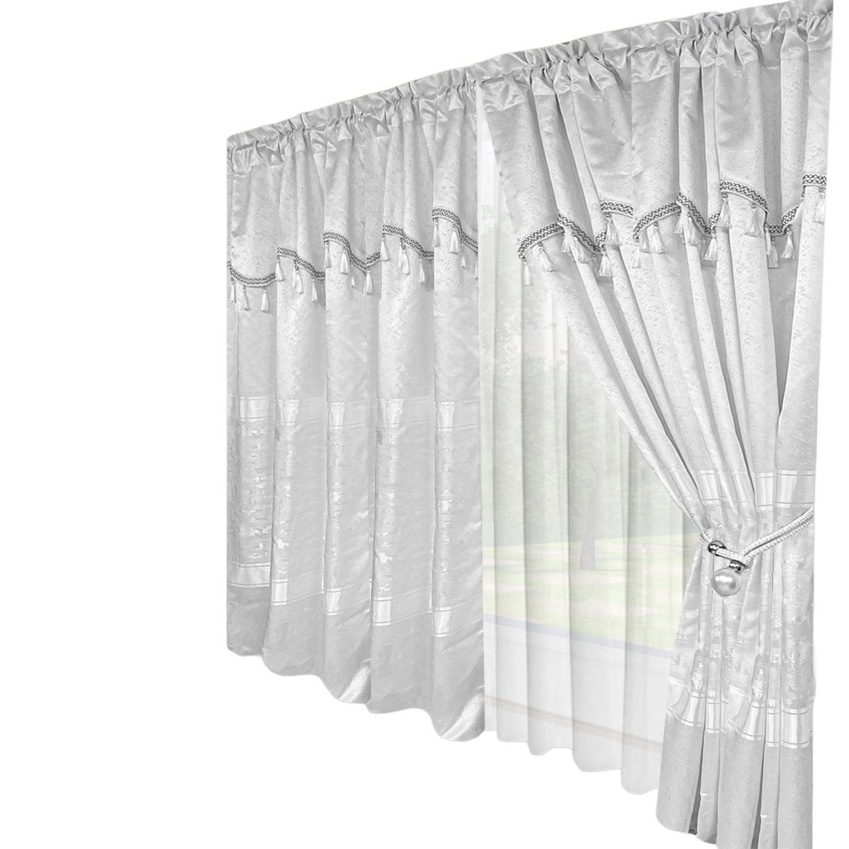 HOMETEX - CORTINA ZURICH BLANCA 2