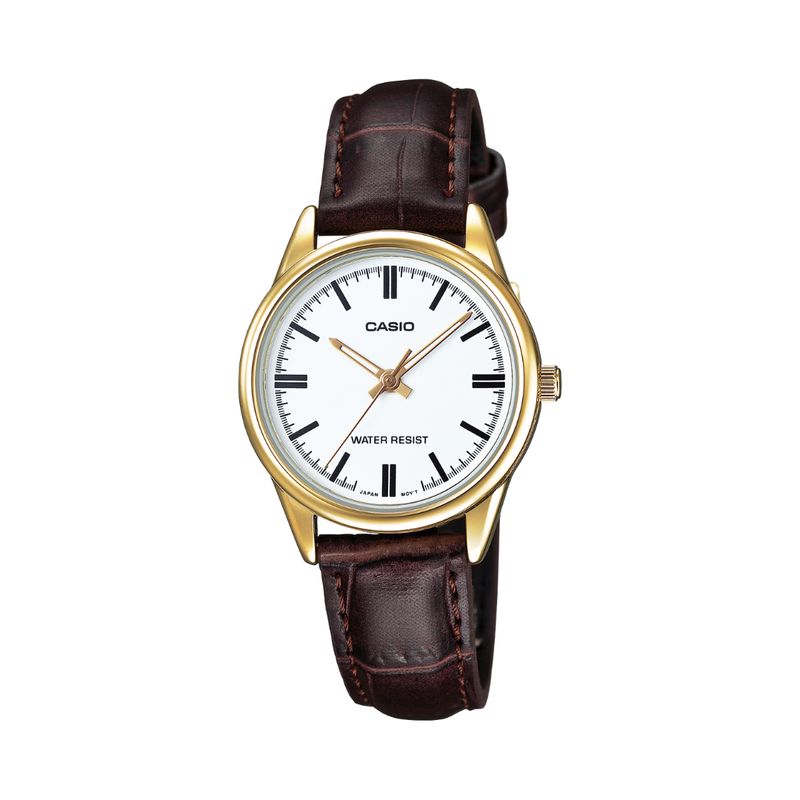 CASIO - Reloj Casio Cuero Ltp-v005gl-7audf Para Mujer