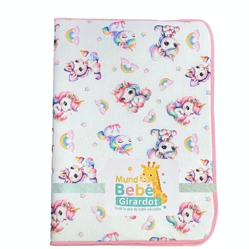MUNDO BEBE - Cambiador Bebé Acolchado Estampado Antialergico Impermeable