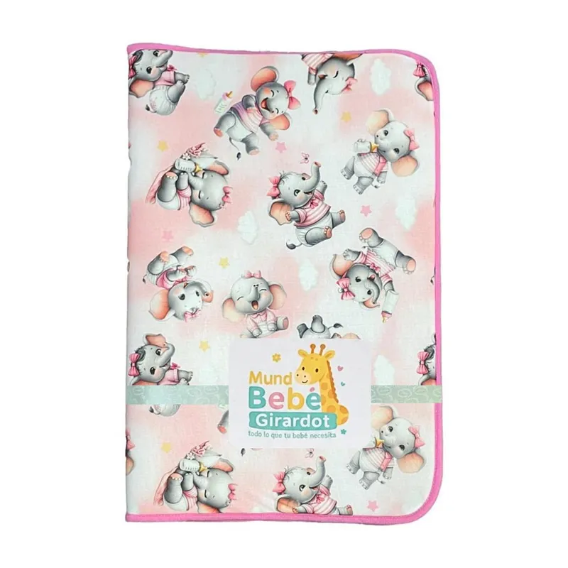 MUNDO BEBE - Cambiador Bebé Acolchado Estampado Antialergico Impermeable