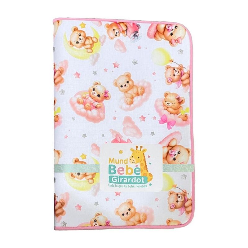 MUNDO BEBE - Cambiador Bebé Acolchado Estampado Antialergico Impermeable