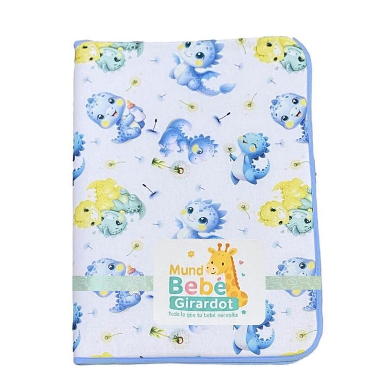 MUNDO BEBE - Cambiador Bebé Acolchado Estampado Antialergico Impermeable