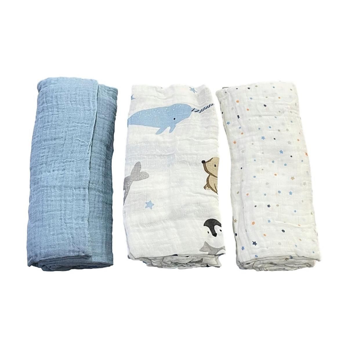 MUNDO BEBE - Cobertor Para Bebe niña Muselina X3 bebé