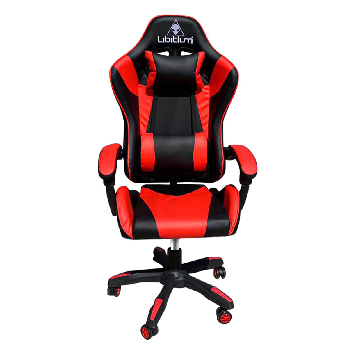 LIBITIUM - Silla de Oficina Gamer Ergonómica Libitium Roja Reclinable