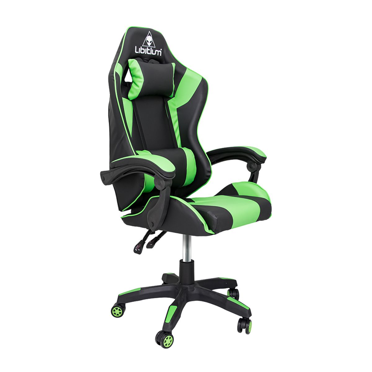 LIBITIUM - Silla de Oficina Gamer Ergonómica Libitium Verde Reclinable