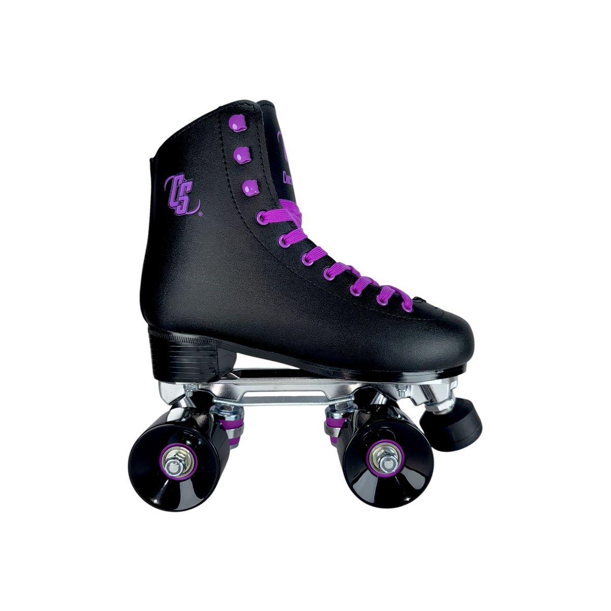 CHICOS - Patines 4 Ruedas Artisticos Roller Skate Aluminio Morados 36