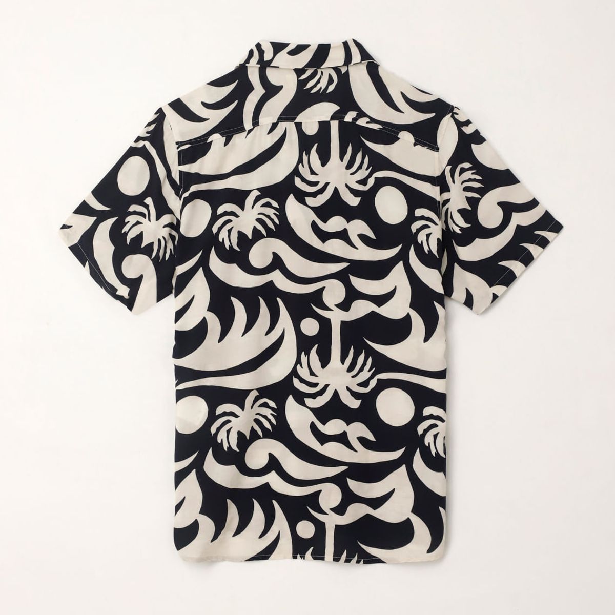 TENNIS - Camisa tipo bowling con estampado playero para hombre