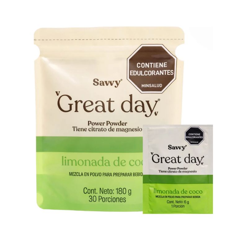 SAVVY - Great Day Savvy Limonada Coco Savvy Doypack 30 sachet x6g