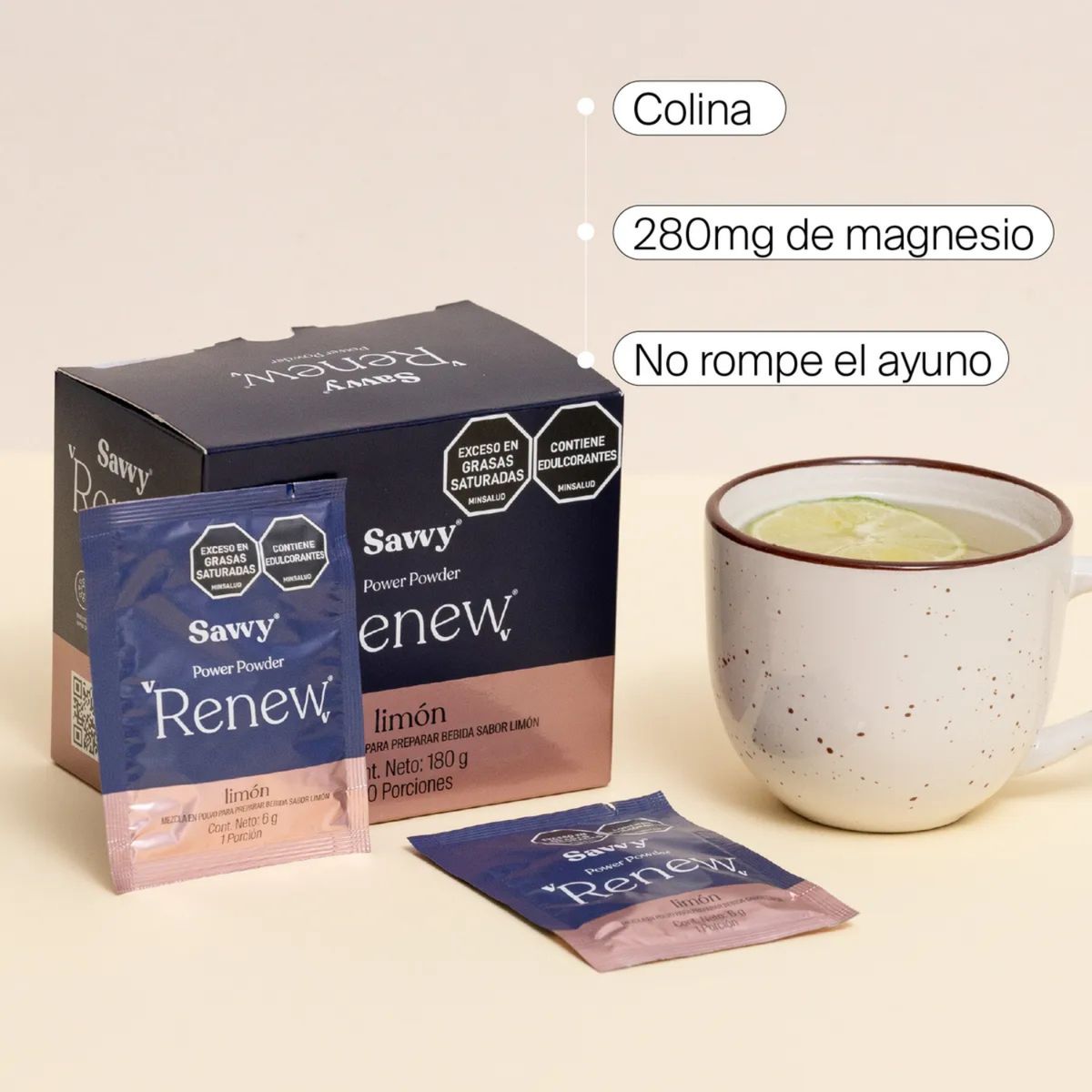 SAVVY - Renew Savvy  Alfa Colina  Limón 180g