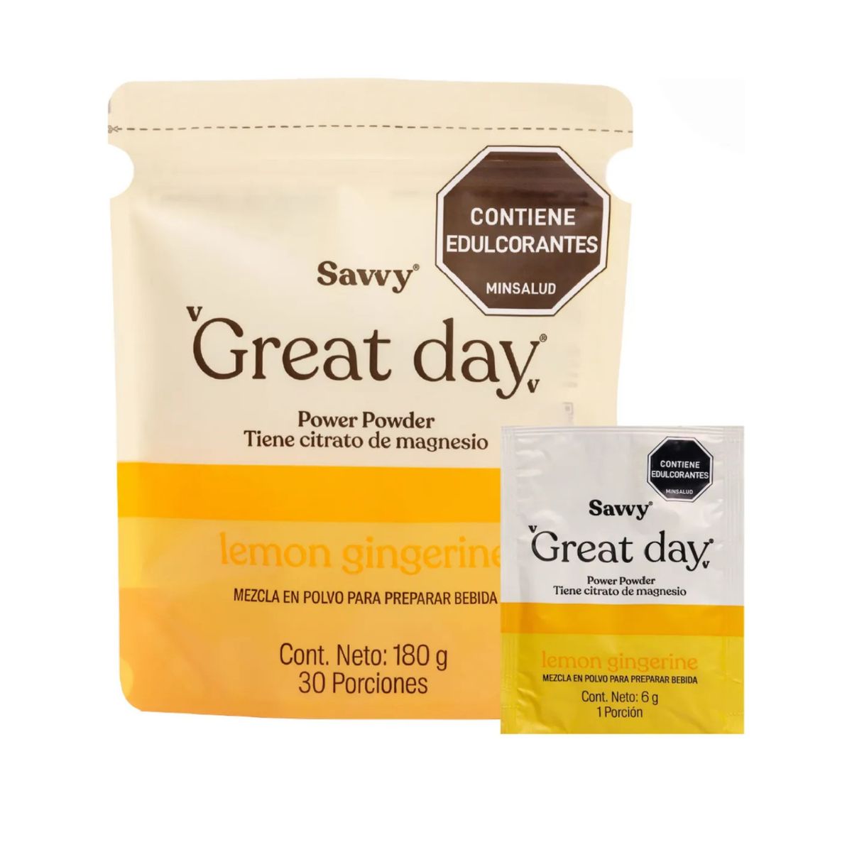 SAVVY - Great Day Savvy Lemon Gingerine Citrato de Magnesio