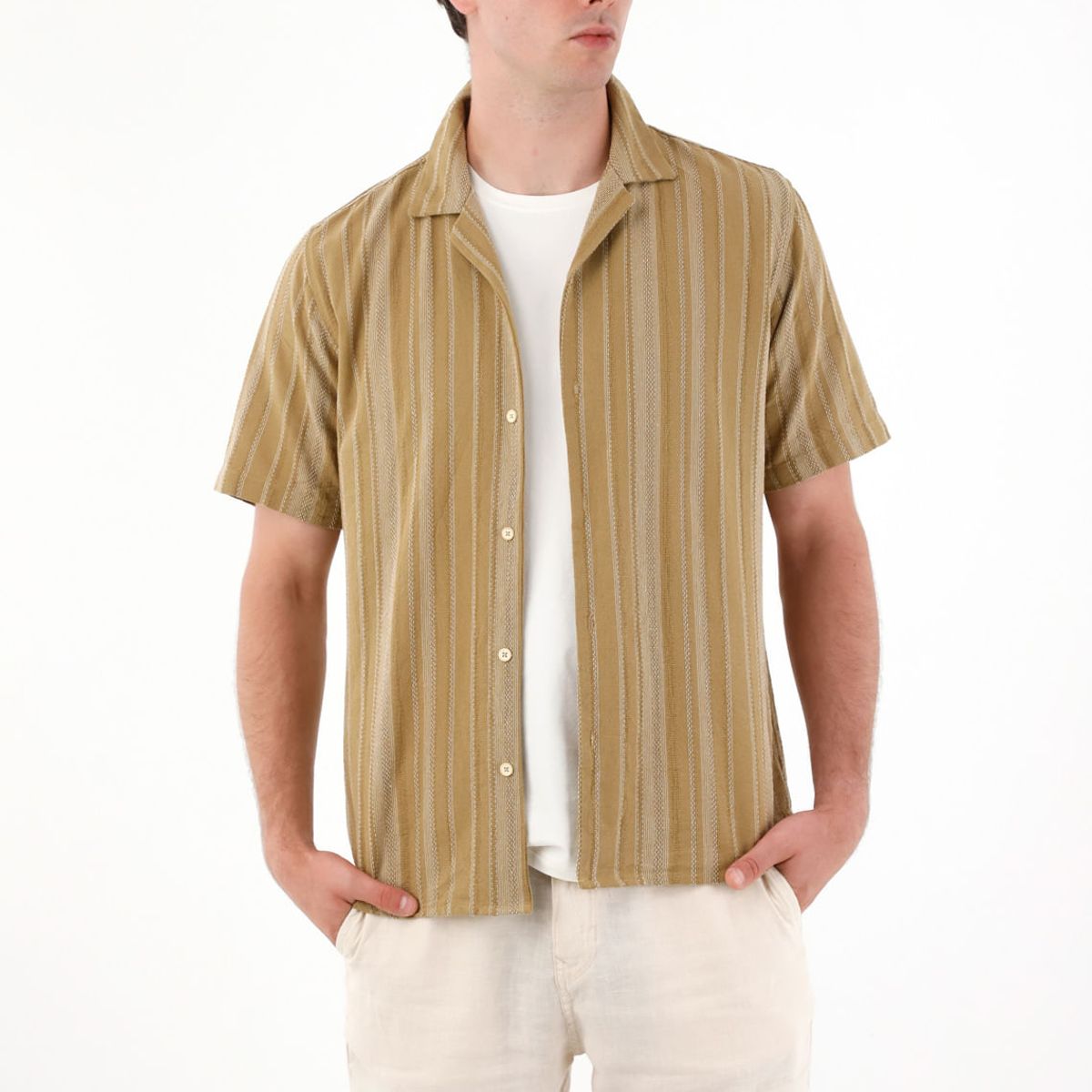 TENNIS - Camisa con diseño a rayas para hombre