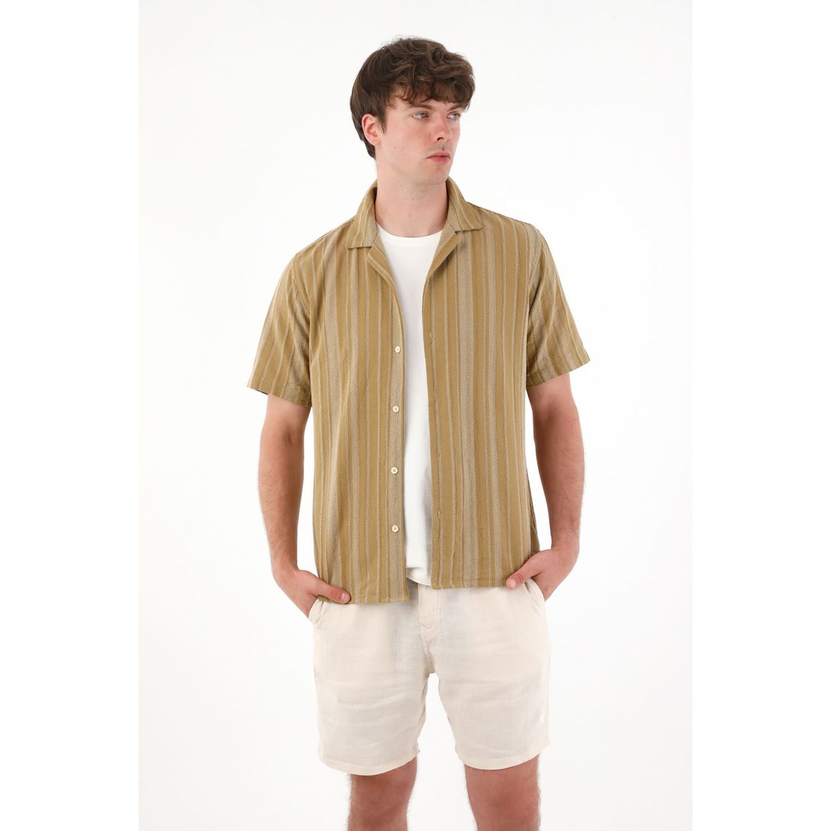 TENNIS - Camisa con diseño a rayas para hombre