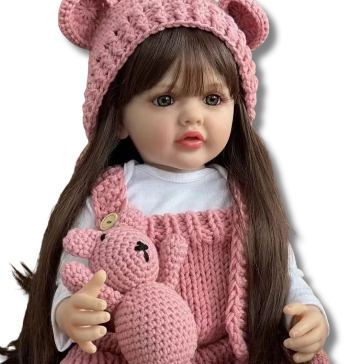 GENERICO - Muñeca Bebé Real  Vestido Rosa