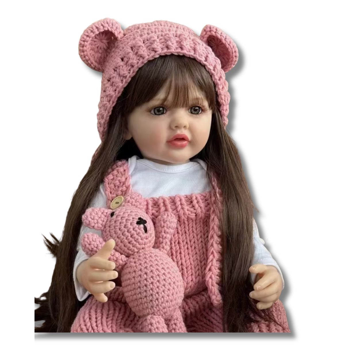 GENERICO - Muñeca Bebé Real  Vestido Rosa