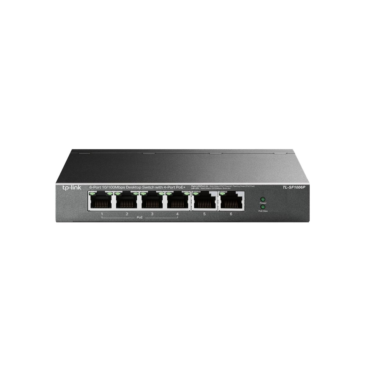 TP LINK - SWITCH TP LINK TL-SF1006P POE 6 PUERTOS 10/100 MBPS