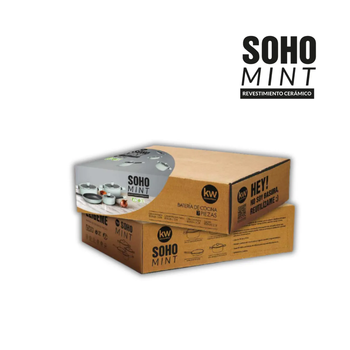 KITCHENWARE - Batería 7 Piezas Soho Mint En aluminio Forjado – Kitchenware