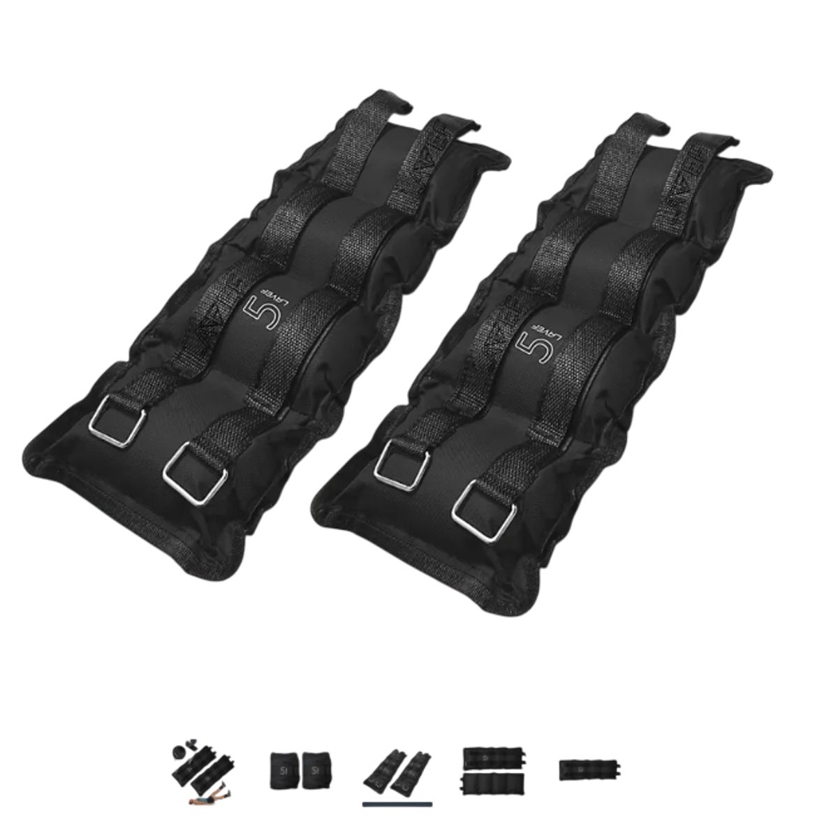 GENERICO - Pesas Tobilleras Basicas Kit 3k