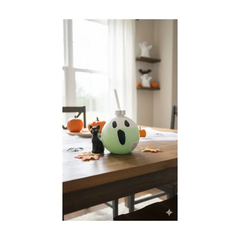 GENERICO - Vaso Decoración Halloween Vidrio Fa