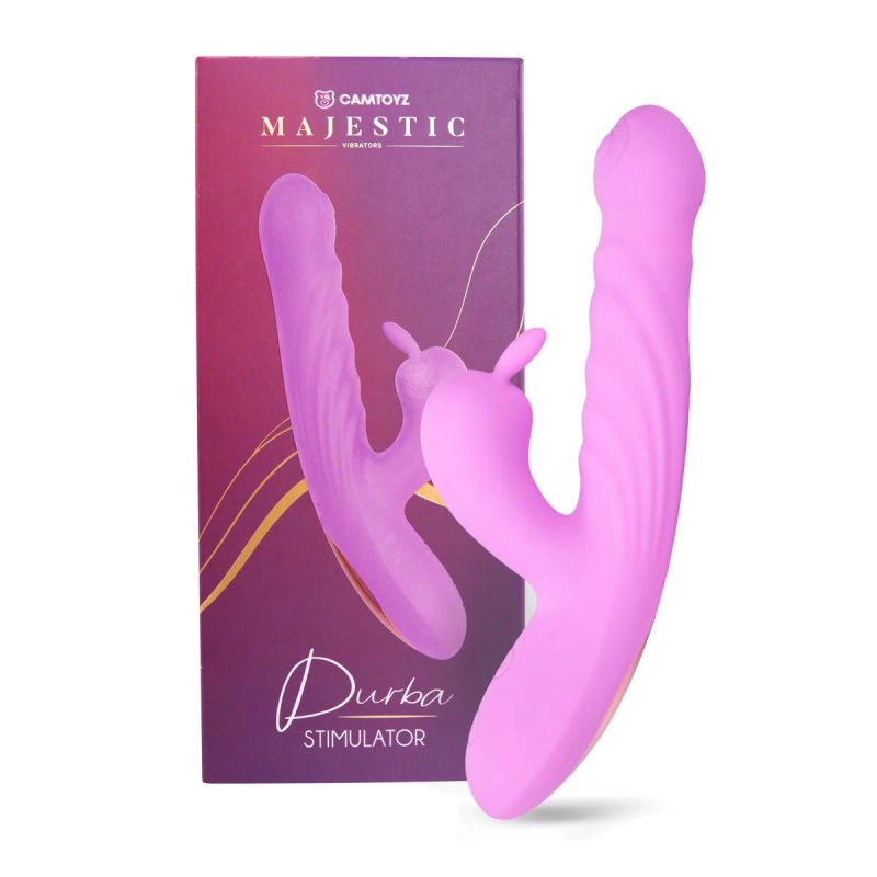 DISTRISEX - Vibrador Majestic Durba Camtoyz Lila Clítoris y Punto G