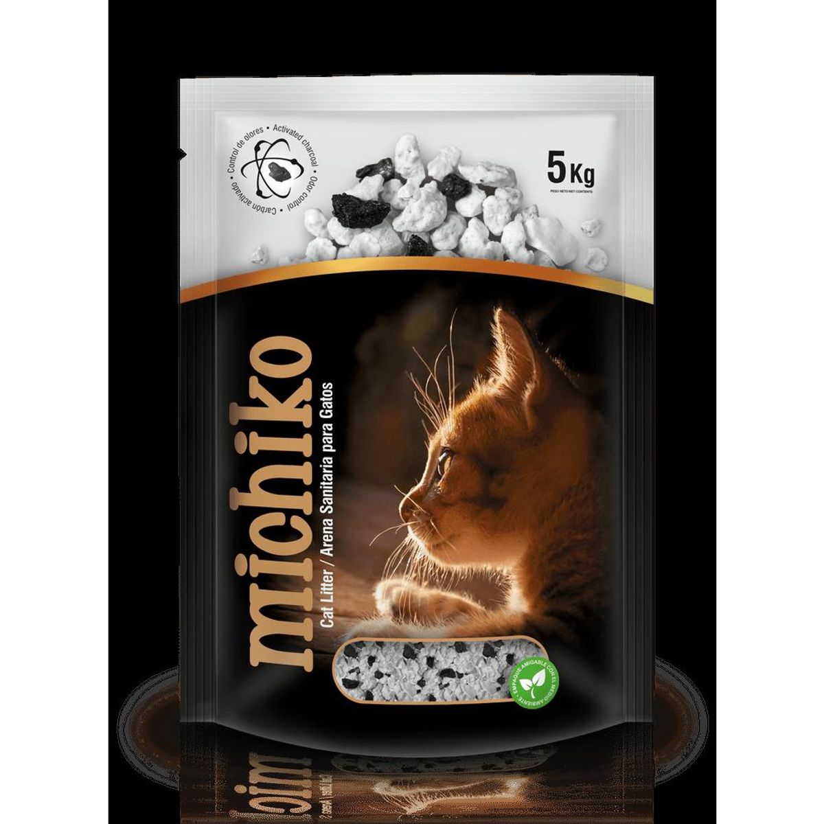 CATLIKE - Arena Para Gatos Michiko Con Carbon Activado 5Kg