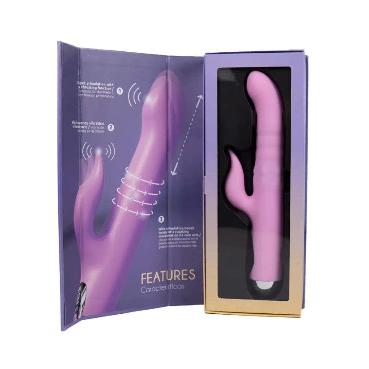 DISTRISEX - Vibrador Osma Camtoyz  Doble Estimulación + Perlas Giratorias + Pantalla Interactiva