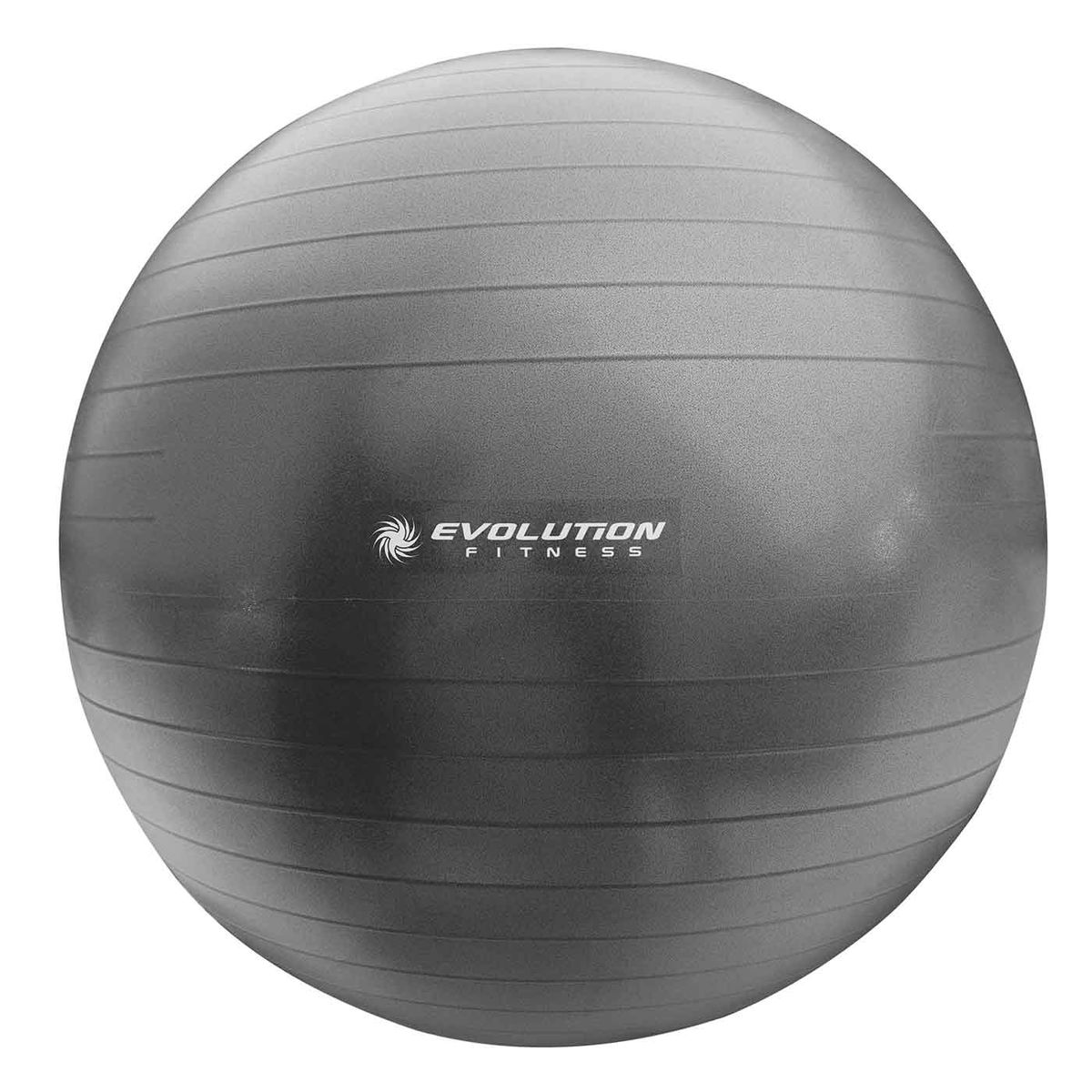 EVOLUTION FITNESS - Balón de pilates EVO 65 cm gris con Inflador