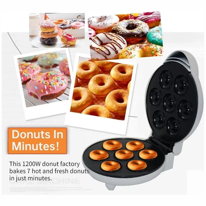 GENERICO - Máquina Para Hacer Mini Donas Rosquillas 7 Donas Postres