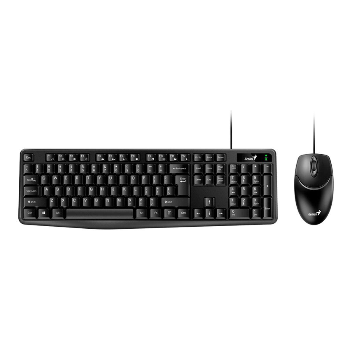 GENIUS - Combo de Teclado y Mouse Genius Ergonomicos Alámbricos KM 170