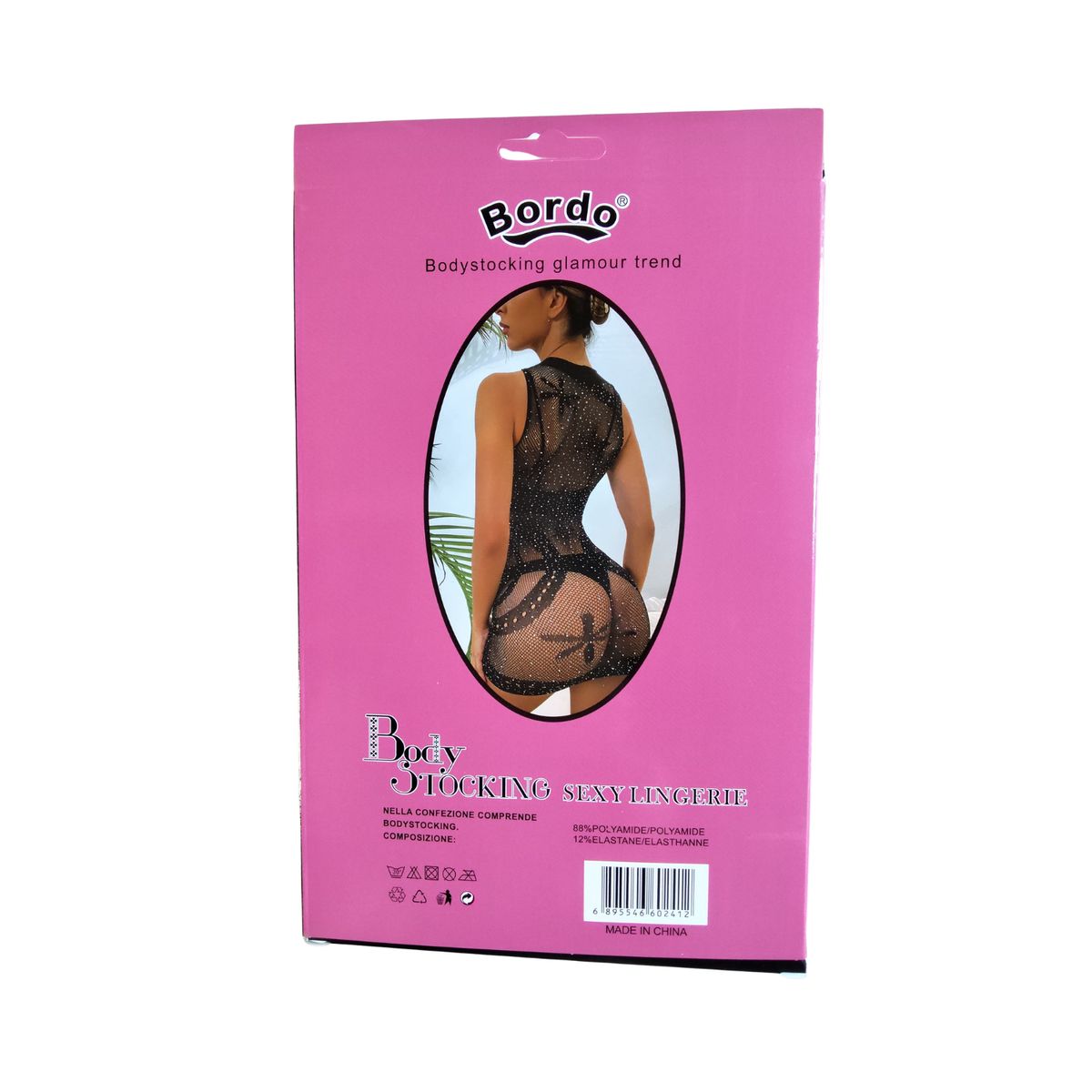 GENERICO - Malla Vestido Lencería erótica Negro Baby Doll Con Brillos