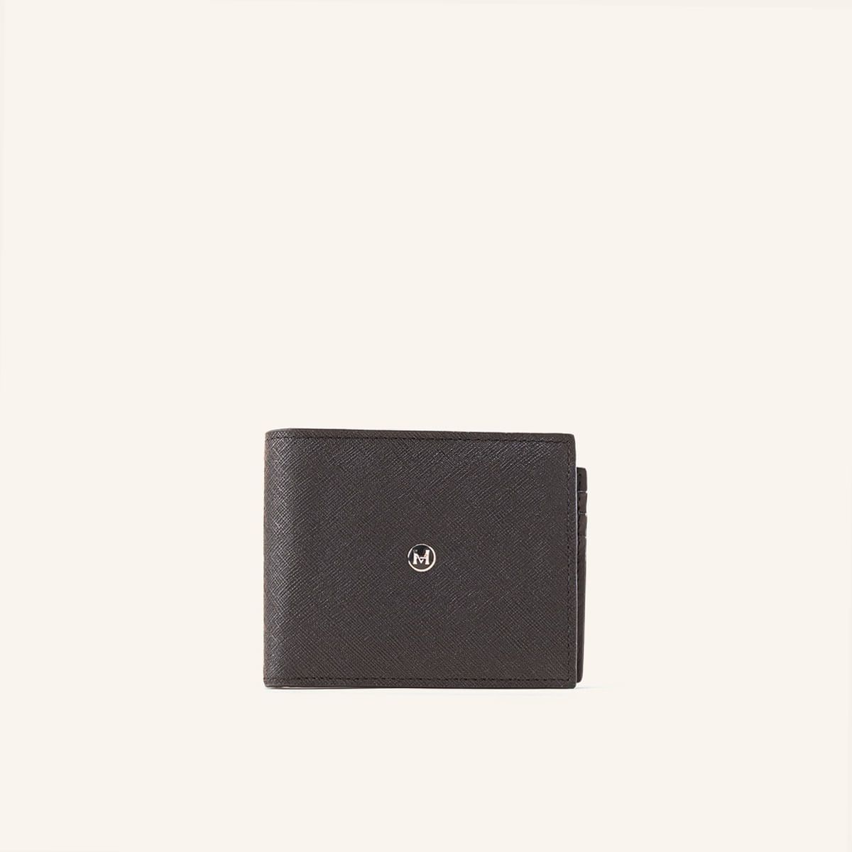 MARIO HERNANDEZ - Billetera Extraplana Con Inserto Ébano Berlín