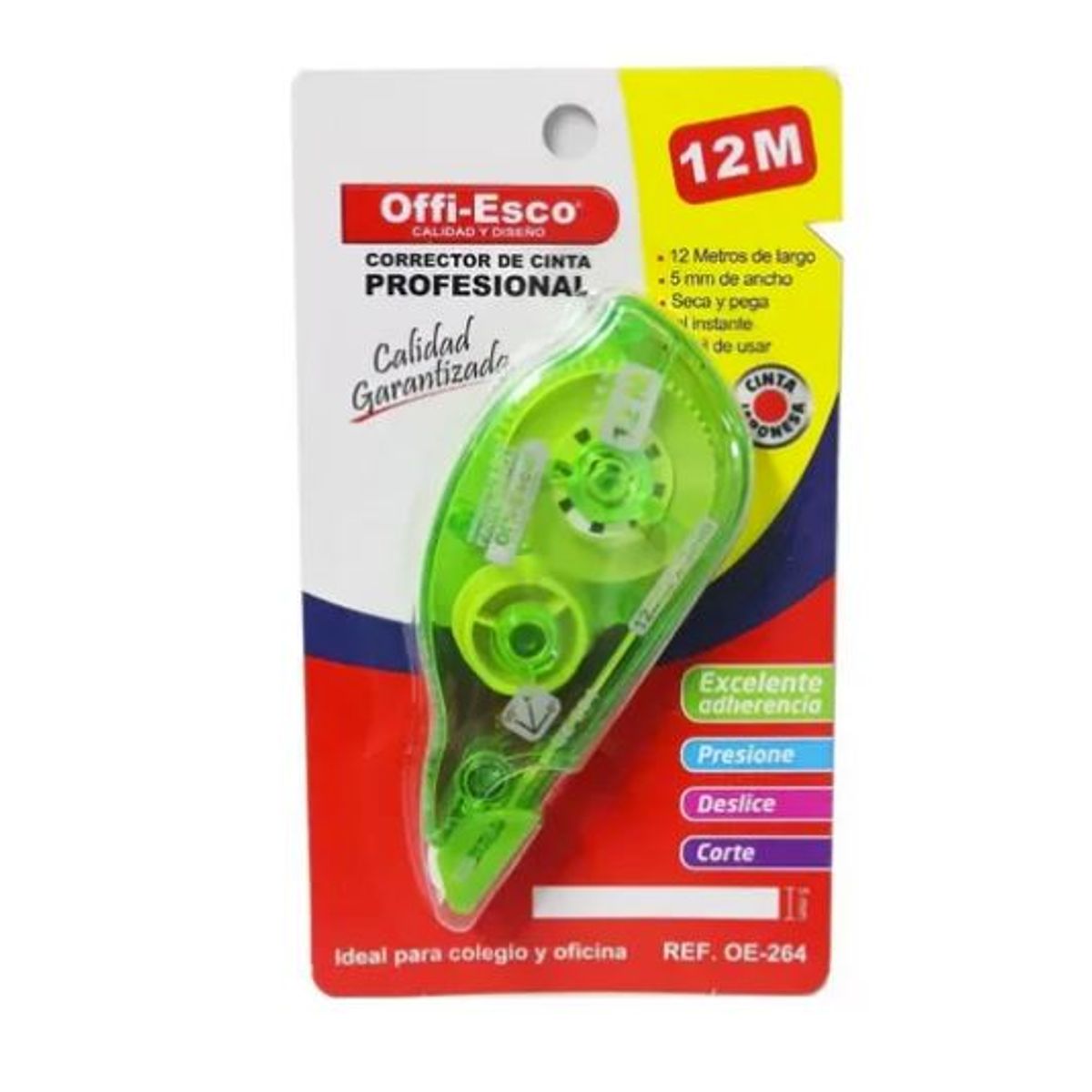 OFFI ESCO - Corrector de cinta profesional Offi esco de 12mts