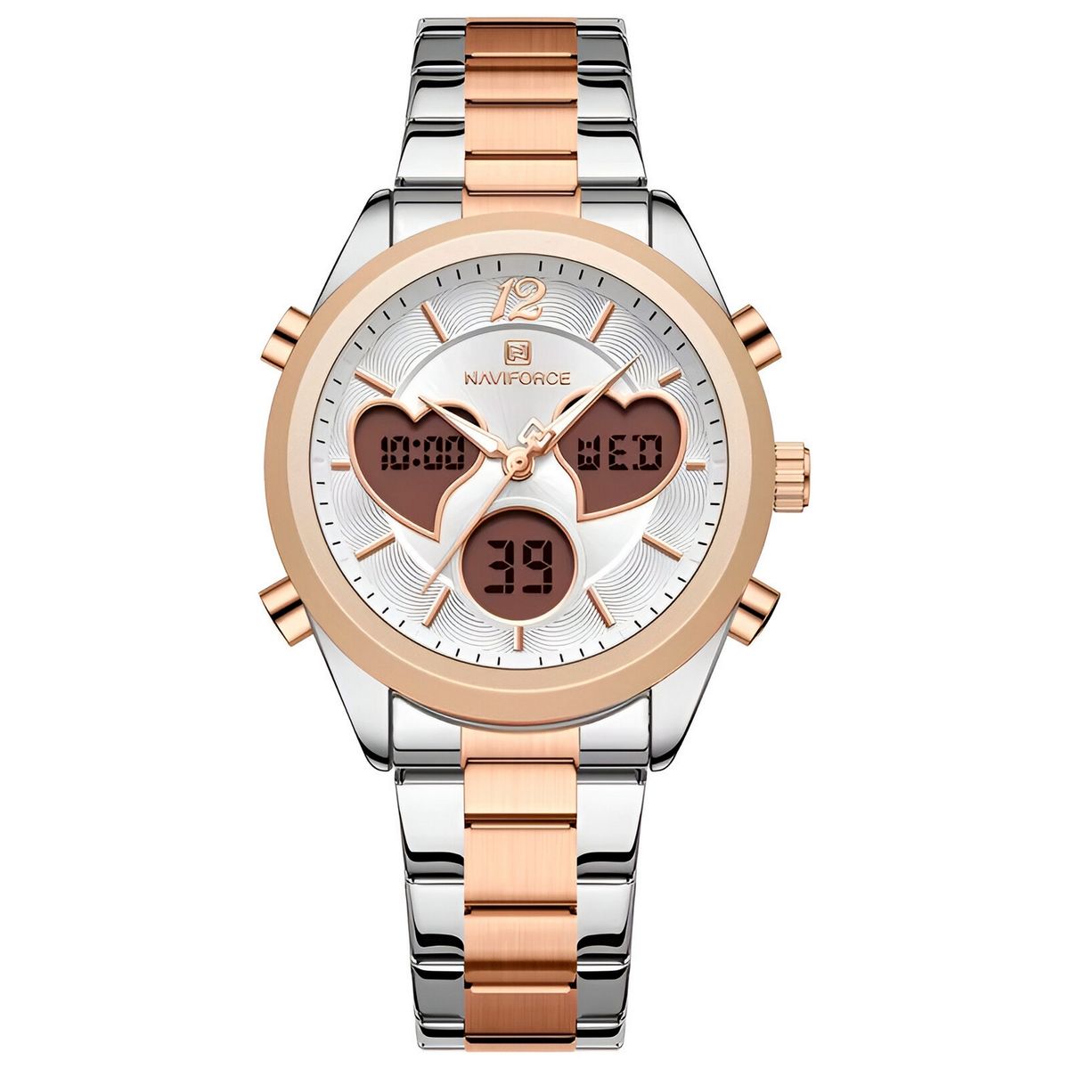 NAVIFORCE - Reloj Naviforce Original Nf5045 Digital Mujer + Estuche