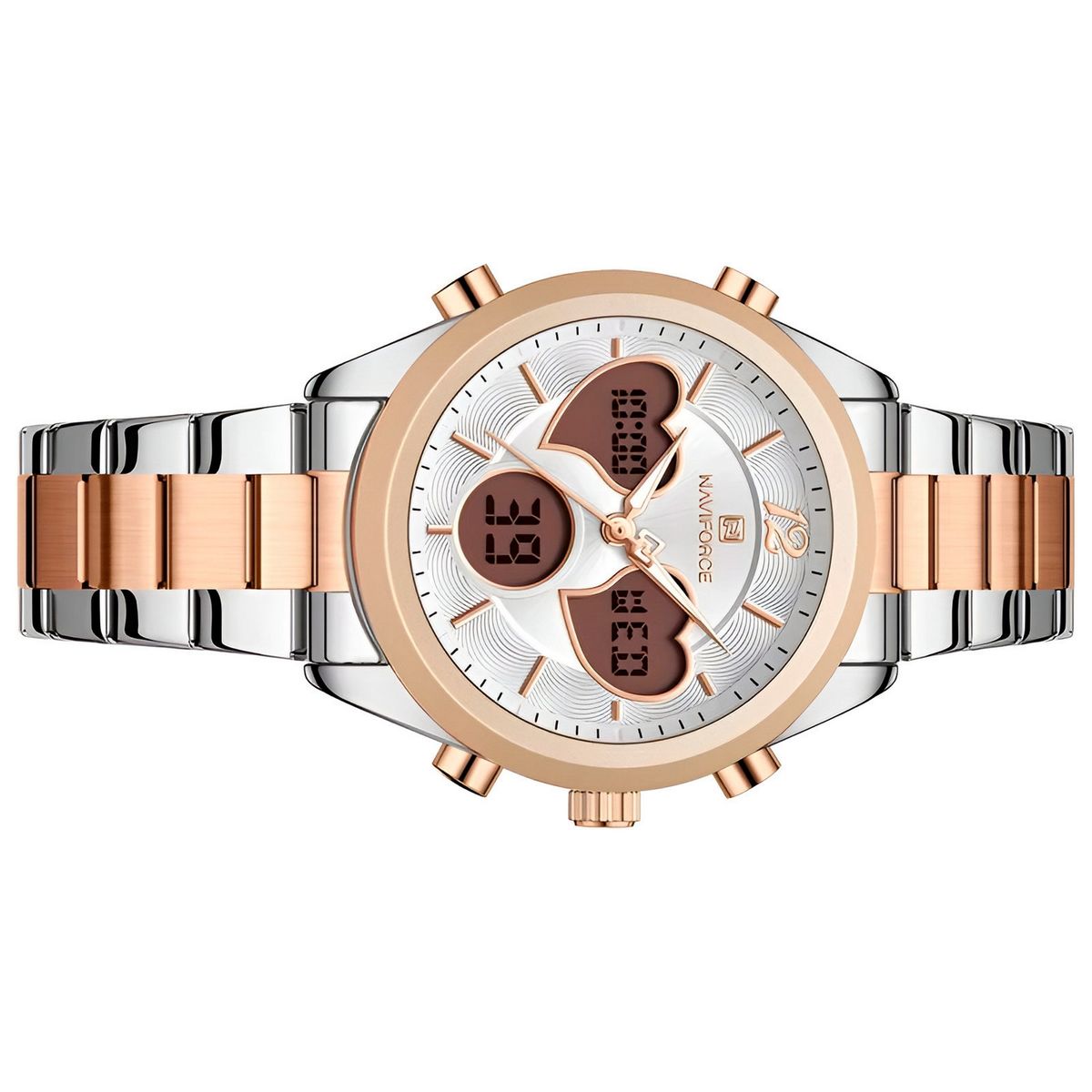 NAVIFORCE - Reloj Naviforce Original Nf5045 Digital Mujer + Estuche