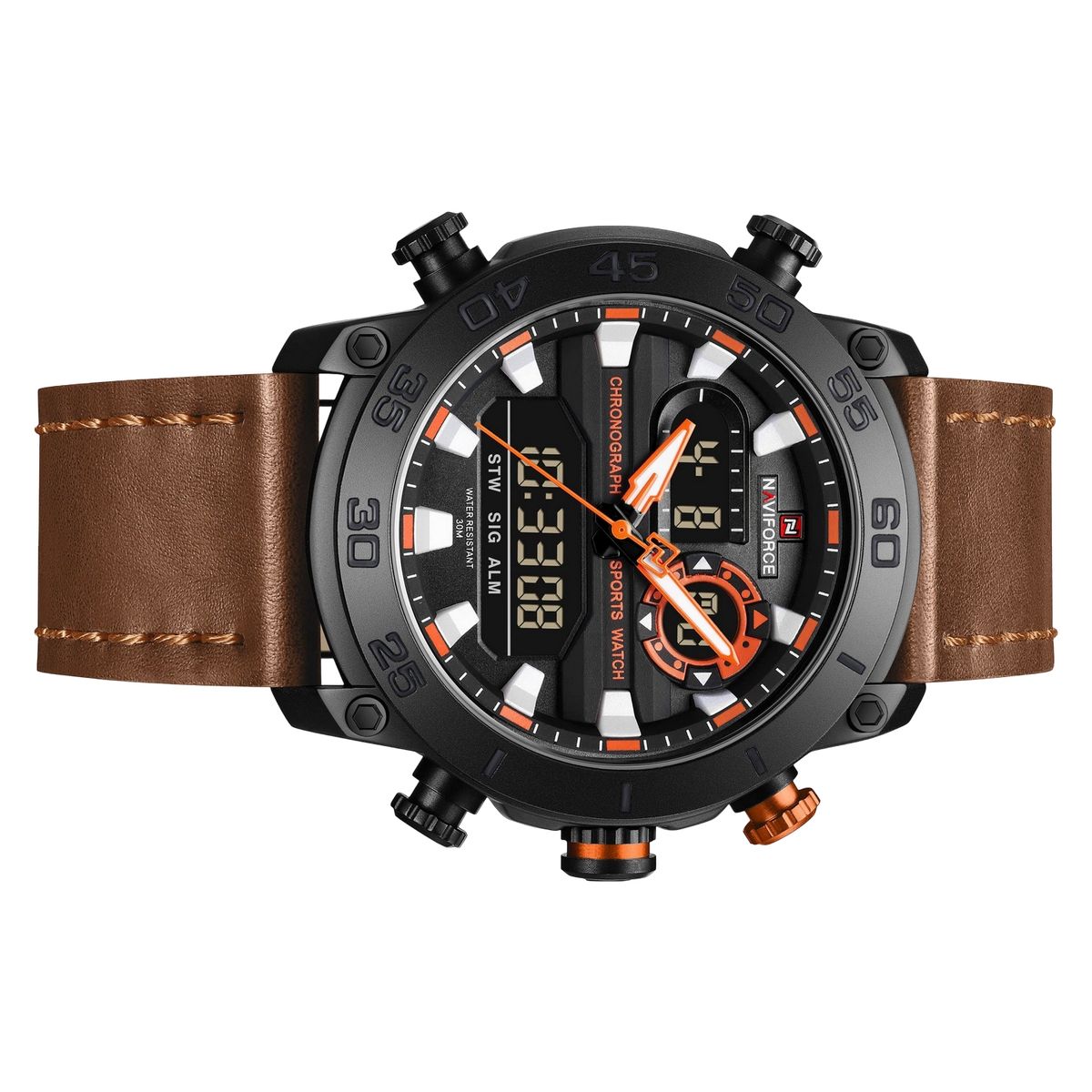 NAVIFORCE - Reloj Naviforce Original Nf9235 Analogo Hombre + Estuche