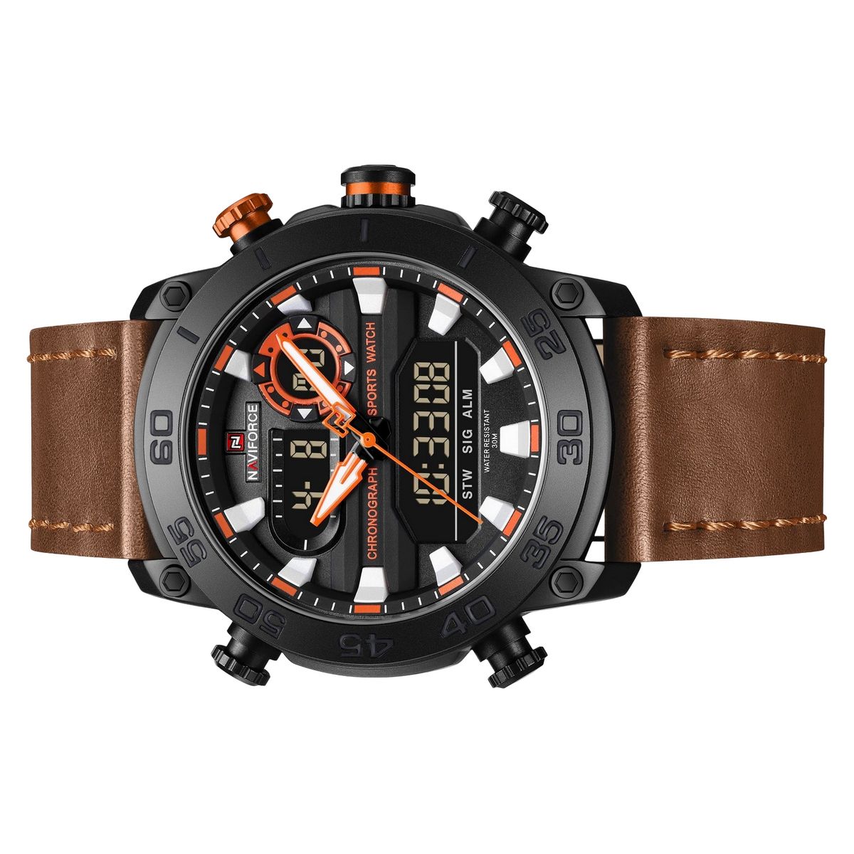 NAVIFORCE - Reloj Naviforce Original Nf9235 Analogo Hombre + Estuche