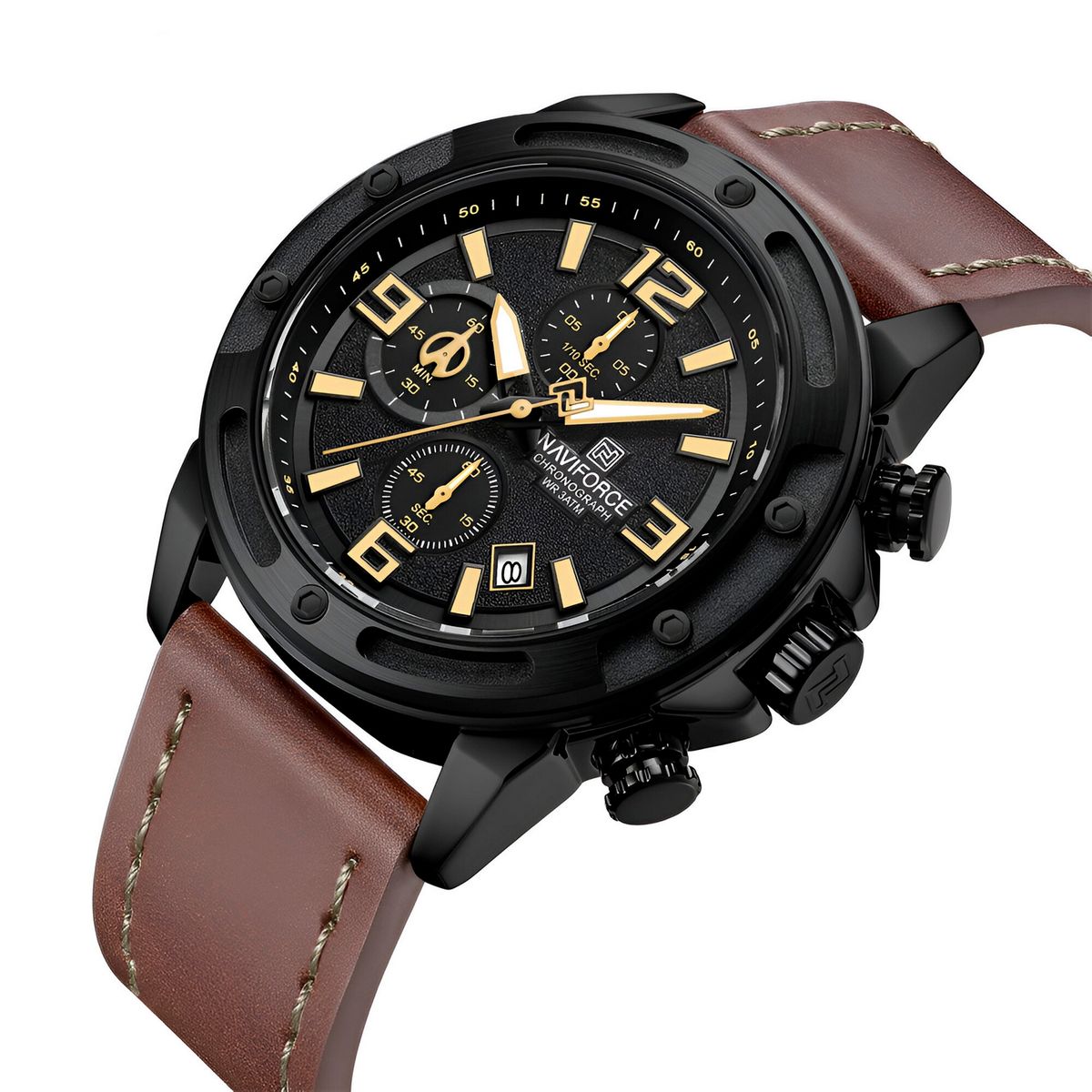 NAVIFORCE - Reloj Naviforce Original Nf8074 Analogo Hombre + Estuche