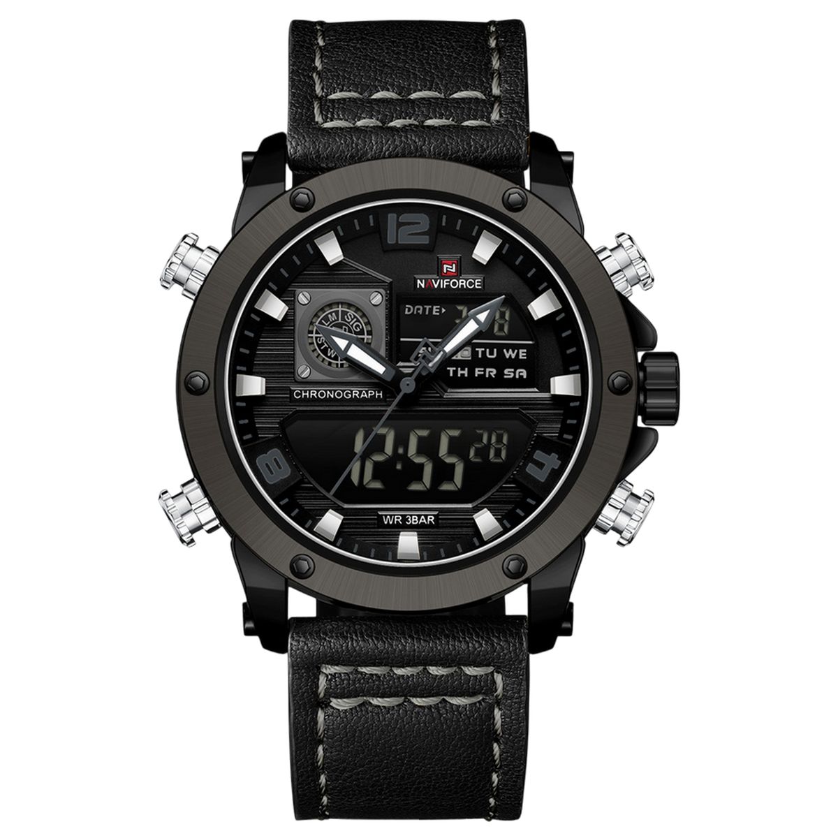 NAVIFORCE - Reloj Naviforce Original Nf9236 Digital Hombre + Estuche