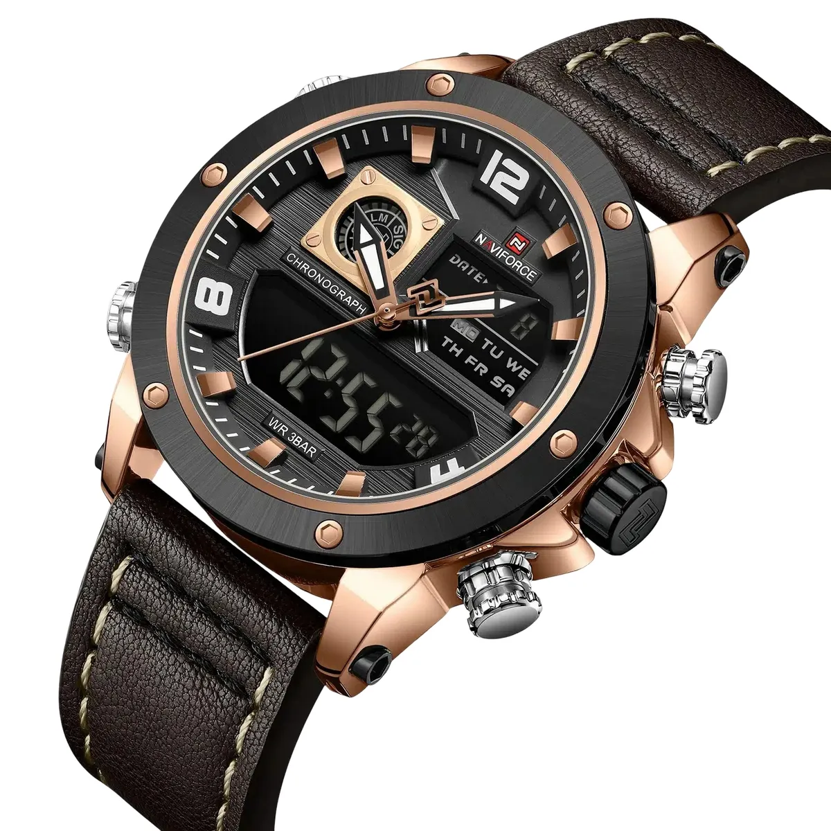 NAVIFORCE - Reloj Naviforce Original Nf9236 Digital Hombre + Estuche