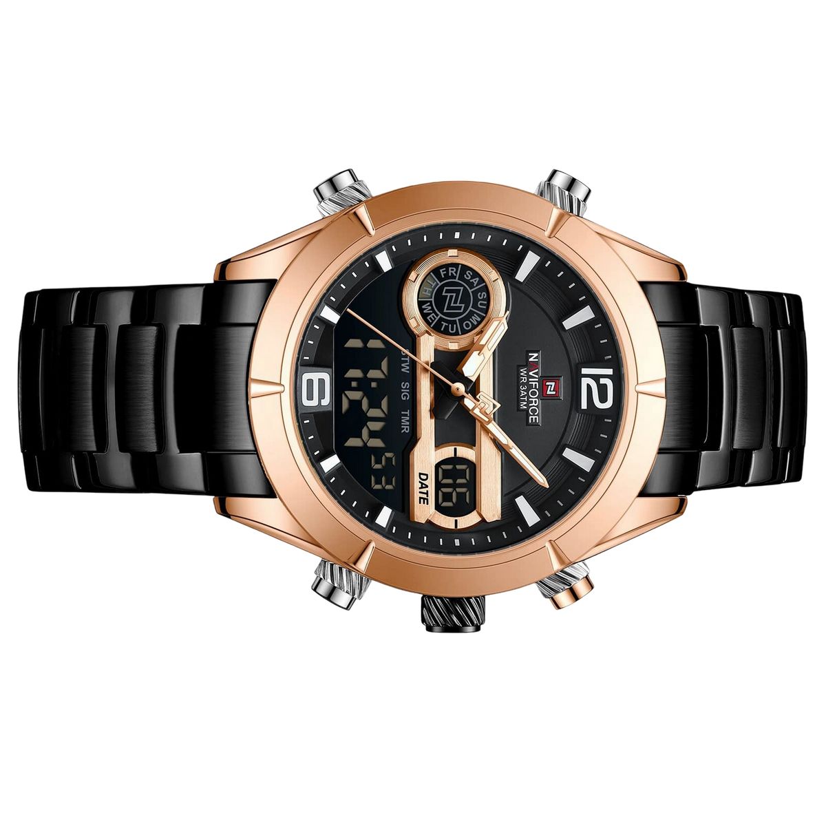 NAVIFORCE - Reloj Naviforce Original Nf9232 Digital Hombre + Estuche