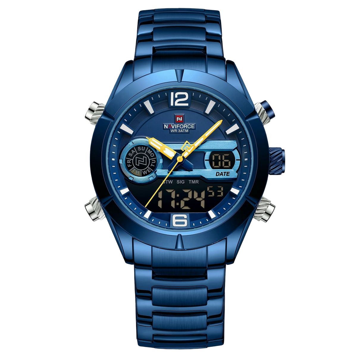 NAVIFORCE - Reloj Naviforce Original Nf9232 Digital Hombre + Estuche