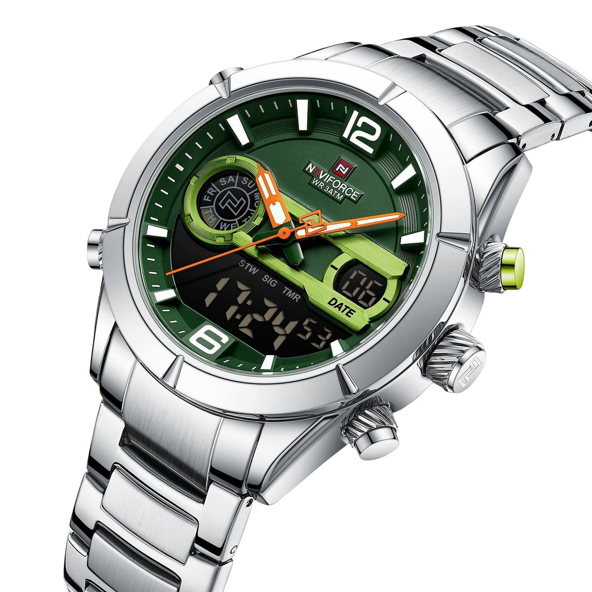 NAVIFORCE - Reloj Naviforce Original Nf9232 Digital Hombre + Estuche
