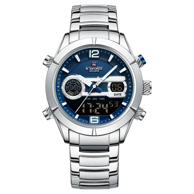 NAVIFORCE - Reloj Naviforce Original Nf9232 Digital Hombre + Estuche