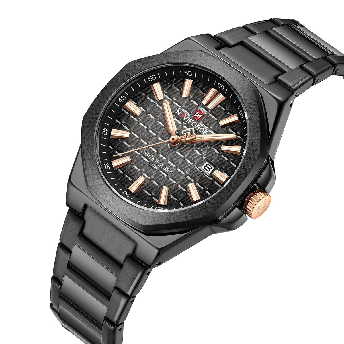 NAVIFORCE - Reloj Naviforce Original Nf9258 Analogo Hombre + Estuche