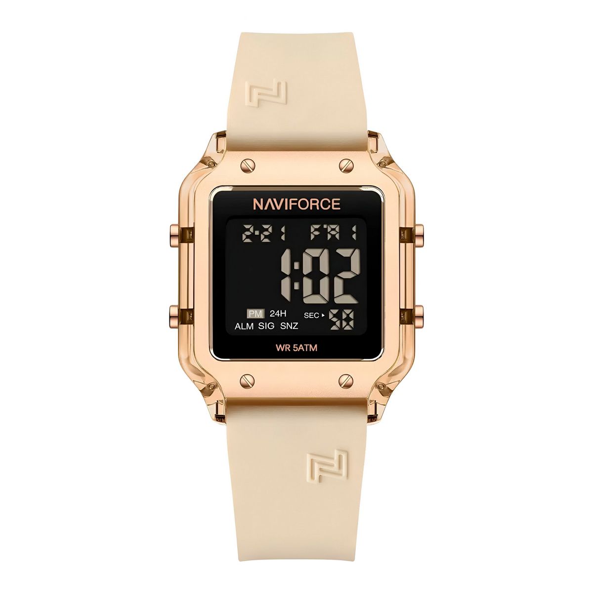 NAVIFORCE - Reloj Naviforce Original Nf6105 Digital Mujer + Estuche