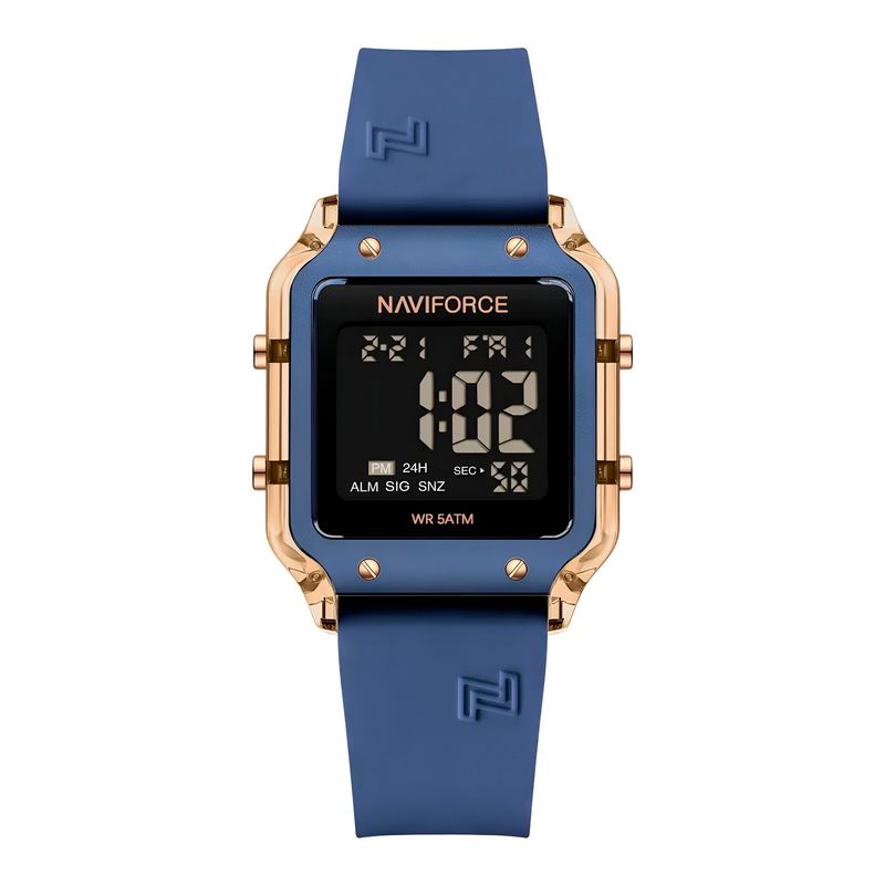 NAVIFORCE - Reloj Naviforce Original Nf6105 Digital Mujer + Estuche