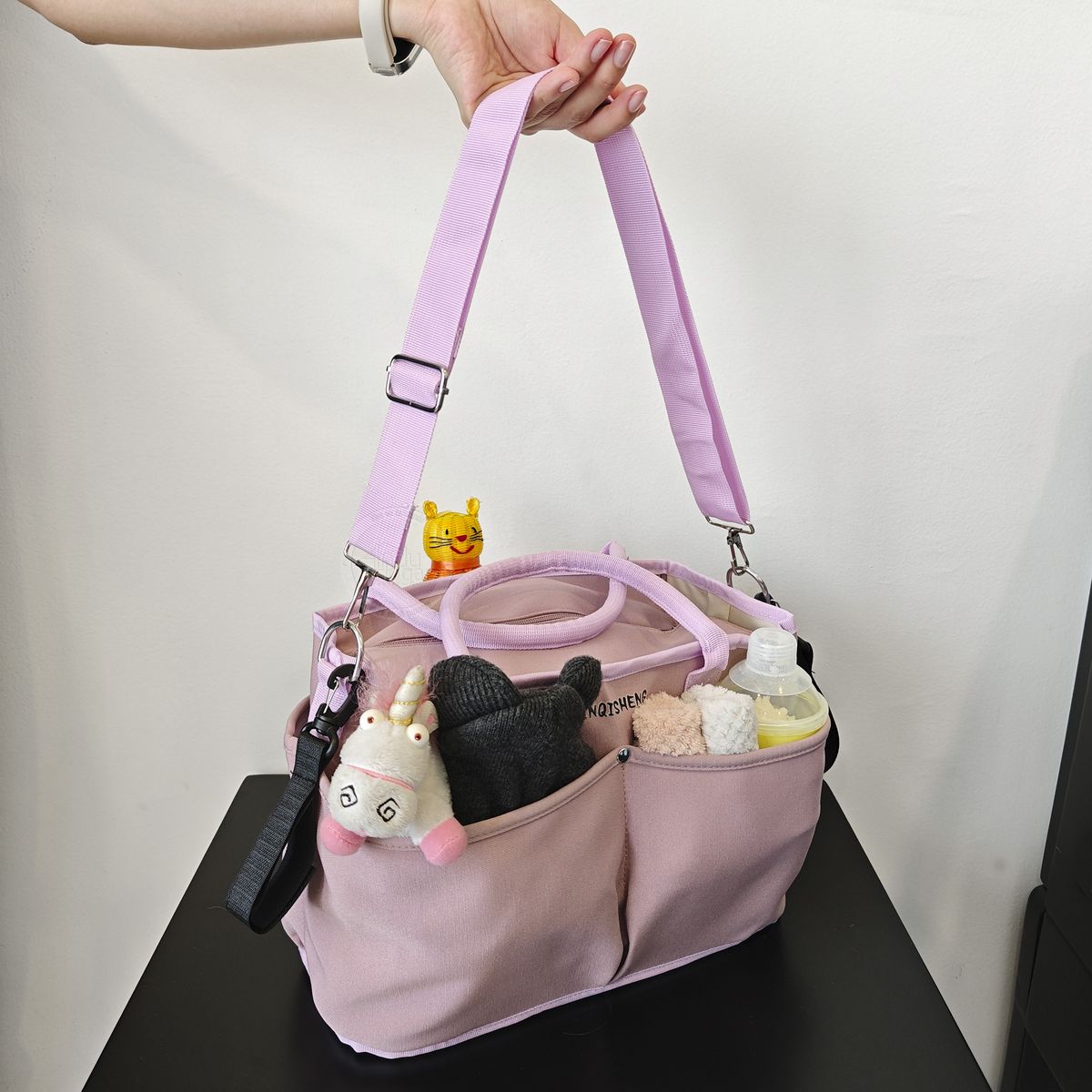 INDUHOGAR - Pañalera auxiliar para coche lila