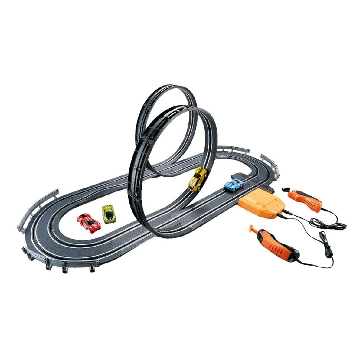 KIDSHOP - Pista Eléctrica Carros Incluye Carros Negro PC-3713