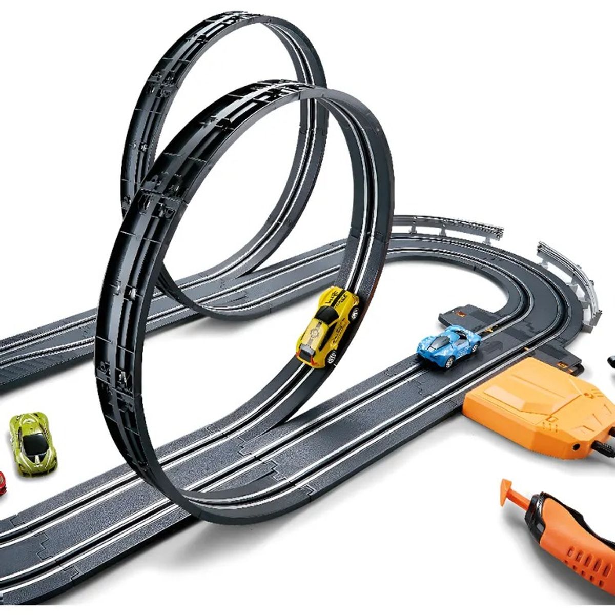 KIDSHOP - Pista Eléctrica Carros Incluye Carros Negro PC-3713